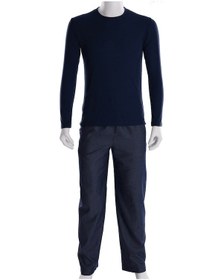 Resim Thedon Lacivert Ribana Erkek Pijama Takımı 