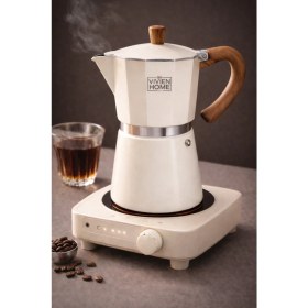 Resim PremiumPort 6'lı Kahve Demleme Seti, Italyan Tarzı Kahve Makinesi 