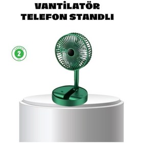 Resim Katlanabilir Mini Fan 3 Kademeli Soğutma, Şarjlı 