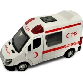 Resim Kembay Oyuncak Metal Çek Bırak Ambulans Arabası 