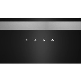 Resim Siemens LC95FCJ60T 90 cm Siyah Cam Duvar Tipi Ankastre Davlumbaz 