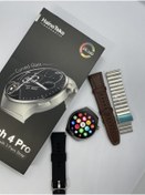 Resim Agm Teknoloji Haino Teko Watch 4 Pro RW32 Curved Amoled Ekran 3 Kordon Akıllı Saat Gümüş 