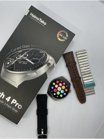 Resim Agm Teknoloji Haino Teko Watch 4 Pro RW32 Curved Amoled Ekran 3 Kordon Akıllı Saat Gümüş 