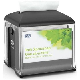 Resim Tork Xpressnap Snack Masaüstü Peçete Dispenseri Siyah (272808) 