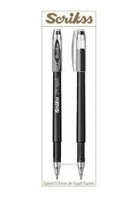 Resim Scrikss Speed 0.5 Mm Siyah Tükenmez Jel Kalem 