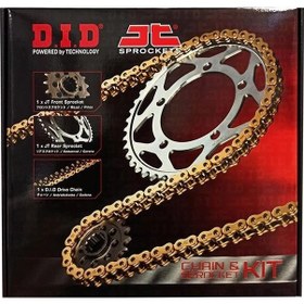 Resim Did-jt 2013-2016 Ktm 1190 Adventure R Uyumlu Zincir Dişli Set Gold Sarı Renk 