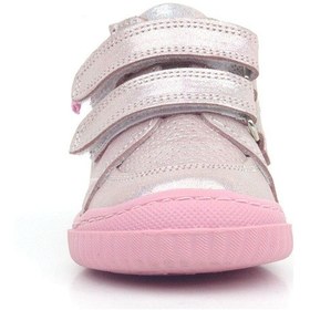 Resim Rakerplus Raya Hakiki Deri Pembe Mor Simli Cırtlı Kız Bebek Bot Pembe 