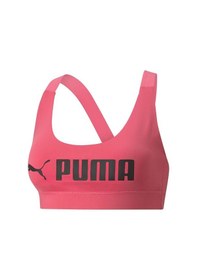 Resim Puma Kadın Mid Impact Puma Fit Bra Spor Sütyeni Pembe 