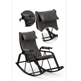 Resim Zerkaconcept Nil Sallanan Sandalye Koltuk Tv Koltuğu Antrasit 