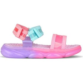 Resim Vicco Flora Cırtlı Işıklı Kız Bebek Sandalet 321.24y.203 Pembe 