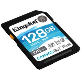 Resim Kingston 128gb Sd Class 3 Uhs-ı 170mb/s 90mb/s Canvas Go Hafıza Kartı 