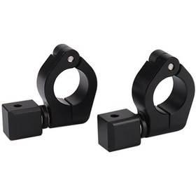 Resim Teltree Bmw F800/f750/f650gs, R1200/r1250gs Lc/adv/r1150gs Motosiklet Led Yardımcı Işık Braketi - Açı Ayarlanabilir, Cnc Alüminyum, 25mm Boru Uyumlu 