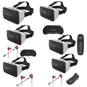 Resim Createtech Vrshınecon G06b+b03 Vr Gözlük Telefon 3d Oyun Kask Kafa Dijital Gözlük Giyen 