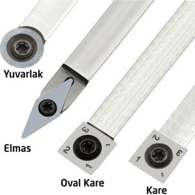 Resim Narex 859701 Karbür Elmas Uçlu Uzun Ahşap Torna Bıçak Seti 4 Parça 