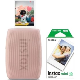 Resim Instax Mini Link 3 Pembe Akıllı Telefon Yazıcısı ve 10'lu Mini Film 
