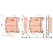 Resim TRW GDB1784 Fren Balatası Arka Insignia 08- / Malıbu 12- / 9-5 10-12 