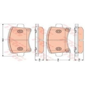Resim TRW GDB1784 Fren Balatası Arka Insignia 08- / Malıbu 12- / 9-5 10-12 