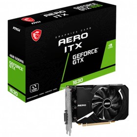 Resim Msi NVIDIA GeForce GTX 1630 Aero ITX 4G 4 GB GDDR6 64 GB Bit Ekran Kartı 