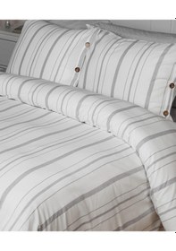 Resim Cotton Collection Tek Kişilik Çizgili Nevresim Seti Solinea Renkli 