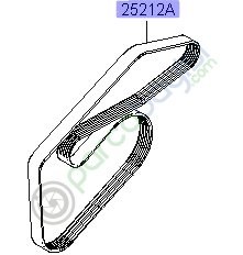 Resim Kia Pıcanto 2004-2011 V Kayışı Orjinal | 252122A001 