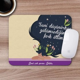 Resim Kişiye Özel Romantik Tasarımlı Mousepad - R20 