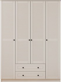 Resim Rabi Mobilya Diva Country 4 Kapak 2 Çekmece Mega Gardırop 