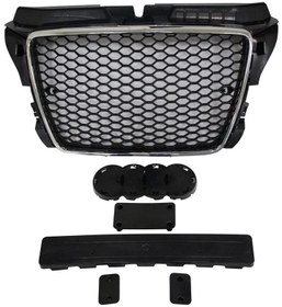 Resim Audi A3 RS3 Panjur Krom/Siyah 2008-2013 Arası Uyumlu 