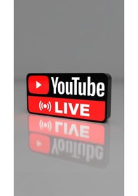 Resim Youtube Live Dekoratif Aydınlatma Led Gece Lambası Çok Renkli 