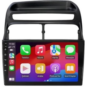 Resim Fiat Linea 2006-2016 Siyah 6gb Ram 128gb Hafıza 8 Çekirdek Carplay Kamera Android Multimedya 9" 