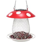 Resim Reedark Güneş Enerjili Mantar Kuş Yemliği - Bahçe Ve Balkon Dekorasyonu İçin Şık Ve Kullanışlı Kırmızı 
