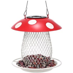 Resim Reedark Güneş Enerjili Mantar Kuş Yemliği - Bahçe Ve Balkon Dekorasyonu İçin Şık Ve Kullanışlı Kırmızı 