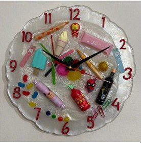 Resim Pelince Kıds - Kırtasiye Ürünleri, Demir Adam, Örümcek Adam Temalı Epoksi Çocuk Odası Duvar Saati - 30 Cm - Kırmızı Renk Rakamlı Renkli 