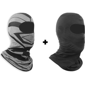 Resim Gp Kompozit Motorcu Balaklava Maske Seti (1 Adet Yazlık + 1 Adet Kışlık) 