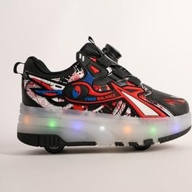 Resim Muggo PATO Çocuk Işıklı Patenli Tekerlekli Sneaker Spor Ayakkabı 