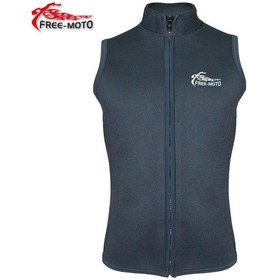 Resim Free-Moto Motorsikletçi Dik Yaka Neopren Yelek 