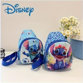 Resim Disney Yeni Çizgi Film Çantası, Erkek ve Kız Çocuklar İçin Moda Günlük Göğüs Çantası, Şık Para Cüzdanlı Trendy Göğüs Çanta, Sevimli Stitch Çocuk Göğüs Çantası, En İyi Doğum Günü Hediyesi 