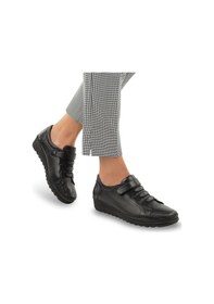 Resim Muya Bridge 6 Nokta Anatomik Taban Topuk Dikeni Hakiki Deri Kadın Ayakkabı Siyah 