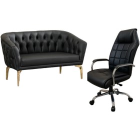 Resim Garden House Office İkili deri ofis koltuğu ve makam koltuğu 