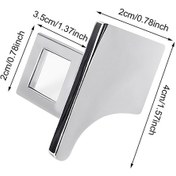 Resim Fosenze Araba Emniyet Kemeri Kilit Kolu Metal Universal Alarm Engellici Gizli Takım Dahili Aksesuar Siyah 