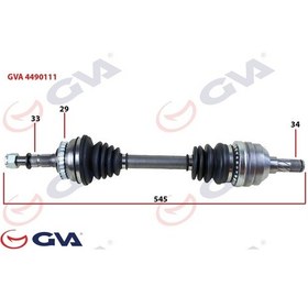 Resim Komple Aks Sol Vectra B 1.6i-1.8i-2.0i 95-03 Abs Li 29 Diş 595mm 374261-374282-90511447 