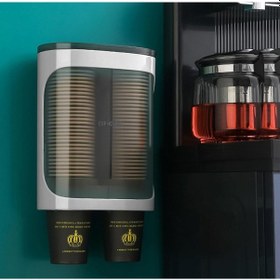 Resim 2 Sıralı Yapışkanlı Su Sebil Plastik Karton Bardak Tutucu Bardaklığı Dispenseri Bardaklık 1 