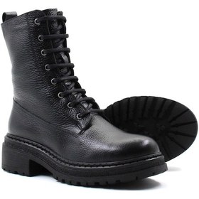 Resim Hakiki Deri Kadın Kalın Taban Bot 257sza621 001 