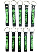 Resim Cfmoto Siyah Yeşil 10 Adet Silikon Motosiklet Anahtarlık 