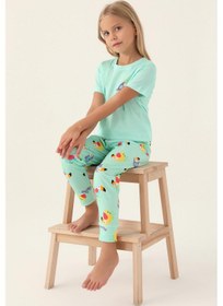 Resim Roly Poly 3403 Garson Jungle Kız Çocuk Pijama Takımı Pembe 