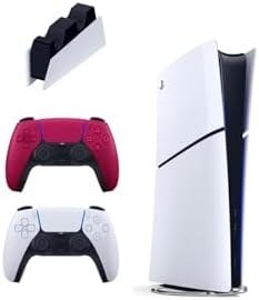 Resim Sony Playstation 5 Slim Digital 825 GB + Şarj İstasyonu + 2. Kırmızı Dualsense İthalatçı Garantili 