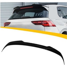 Resim Vw Golf 8 Gtı Spoiler Parlak Siyah Spoyler Plastik İthal 