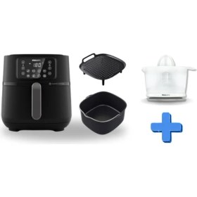Resim Airfryer Xxl ve Narenciye Sıkacağı Seti, Sağlıklı Pişirme ve Tazelik Için Ideal 