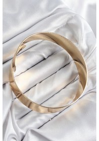 Resim Pirinç Sarmal Model Gold Renk Pazu Bileklik - Tj-bb7615 Açık Mor 