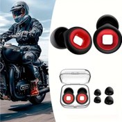 Resim Kulak tıkaçları, motosiklet kulaklıkları, yumuşak ve yeniden kullanılabilir silikon kulak tıkacı / hafif uyuyanlar için gece uykusu kulak tıkacı S/M/L bedenlerde mevcut, 11 tatil için mükemmel hediye seçeneği 