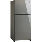 Resim Sharp SJ-XG690G-SL 556 Litre No-Frost Cam Kapılı Buzdolabı 